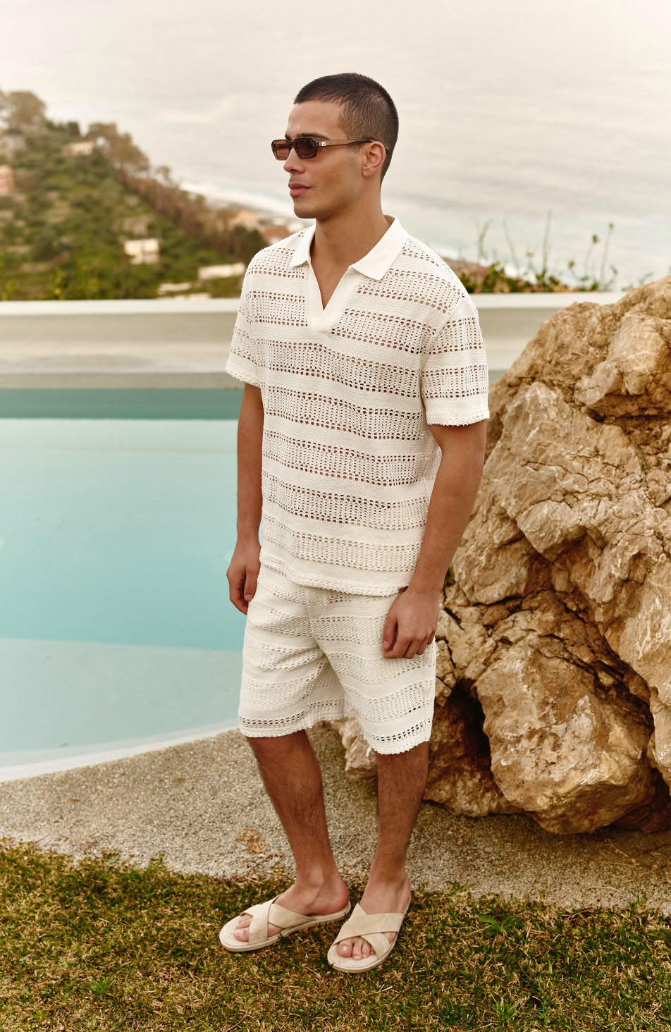 Polo Boxy Romano en blanco