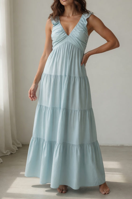 Lionna Vestido Escote en V – Favorecedor y con Caída Natural